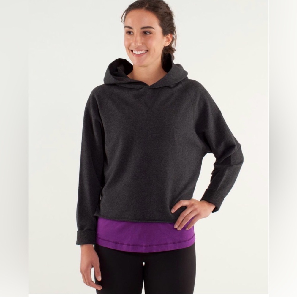 Lululemon Please Me Pullover | Heathered Black | Size 8